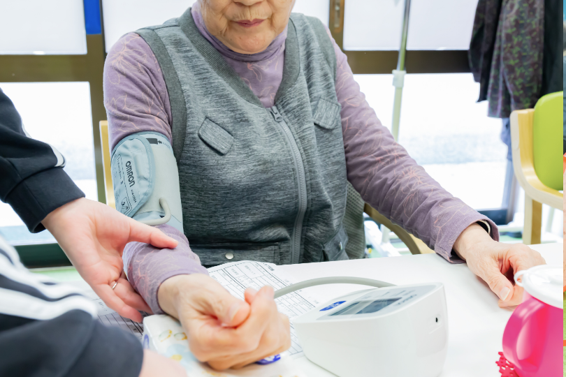 バイタルチェックの様子