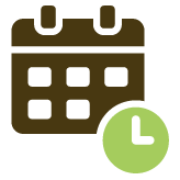 カレンダーのピクトグラム